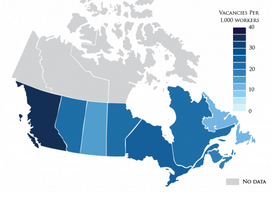 Jobs in Hot Demand: Job Vacancies in Canadian Provinces