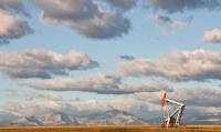 Alberta pumpjack, oil sands