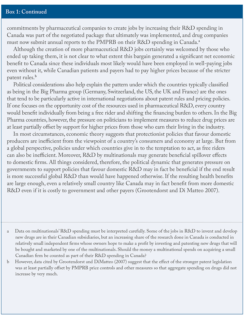 Box 1: Pharmaceutical Marketing and Politics (Continued)